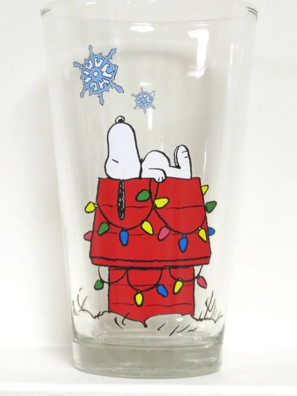 Peanuts Set of 4 16 oz. Christmas Glasses in Box